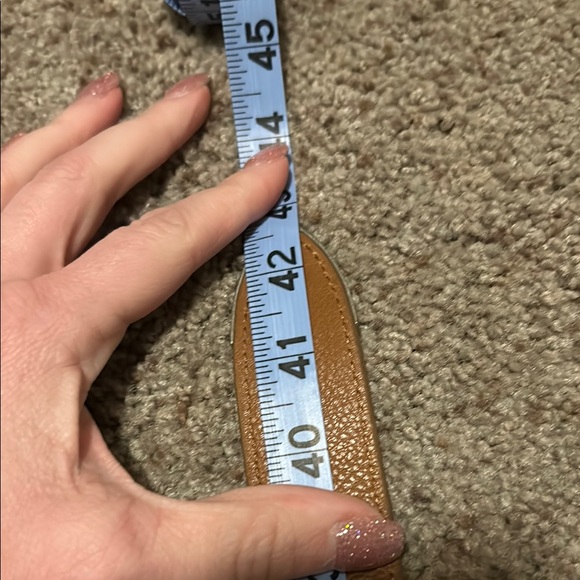 Brown Leather Fringe Belt - Picture 5 of 9